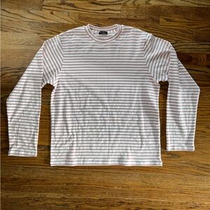 White Fox Boutique Pink Striped Pajama Top